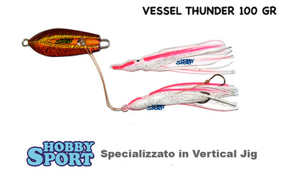 INCHIKU GEKIGAMI VESSEL THUNDER 100 GR COL ORANGE PESCA MARE BARCA PAGELLO