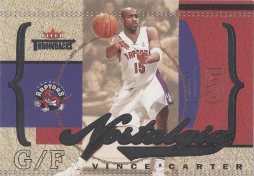 2004-05 Fleer Throwbacks - Vince Carter #14 N
