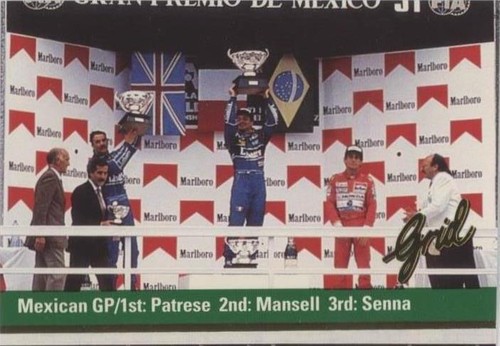 1992 Grid Motorcard Formula 1 - Riccardo Patrese #105