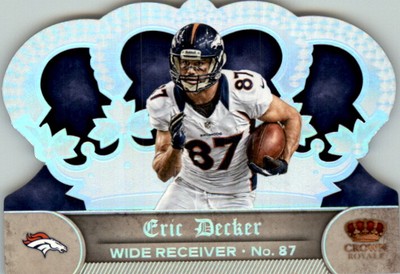 2012 Crown Royale Silver Holofoil Broncos Football Card #65 Eric Decker /149