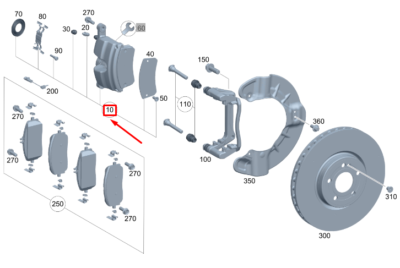 MERCEDES-BENZ GLA H247 AMG Front Right Brake Caliper A2474219000 
