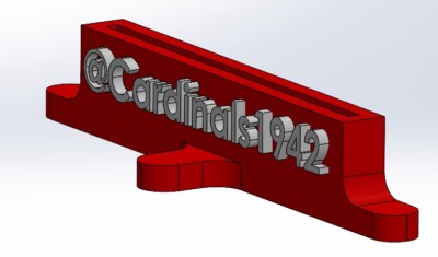 3D Printed Custom Toploader Card Display Stand