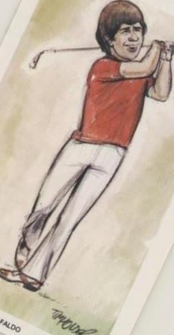 1979 Venorlandus World of Sport Our Heroes Flik-Cards Golf Trading Cards