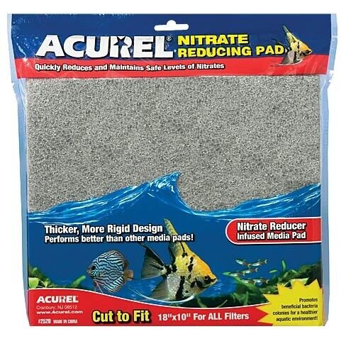 Acurel Nitrate Remover Infused Media Pad 10x18" Fish Tank Aquarium Filtration