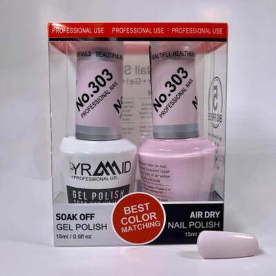 PYRAMID DUO Gel & Nail Polish 0.5 oz Full-Line Collection [#301-530]