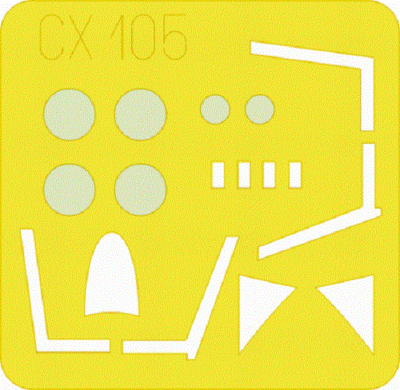 Eduard Paint Mask CX105 1/72 Hawker Hunter F.6 Revell