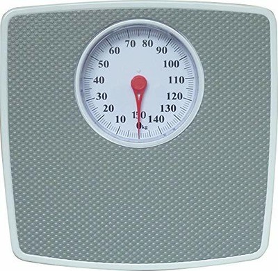 mechanische Personenwaage Badwaage analog, bis 150 kg, Retro stil rutschfest
