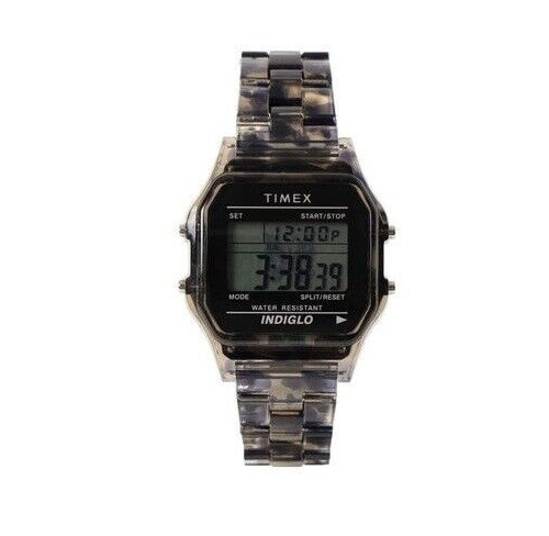 Pre-owned Timex Beams Boy × Needles ×  Classic Digital Watch Clear Tie Dye Limited 2024