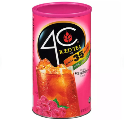 4C 35 QT Raspberry Iced Tea Mix 82.6 OZ