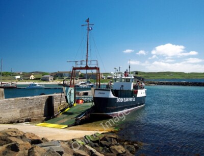 Photo 6x4 The MV 'Canna' at Rathlin Island Ballycastle/D1242 One of the  c2010