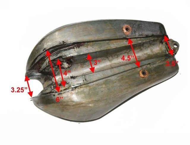 Repro Vintage Bare Metal Fits T160 Triumph Trident Petrol Fuel Tank 4 Gal 