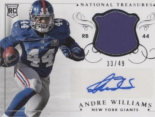 2014 Panini National Treasures Andre Williams #MS-AW