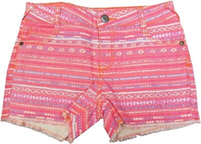 Epic Threads Girl Skinny-Fit Cutoff Shorts Tribal Neon Pink 14 58-61'' 84-100lbs
