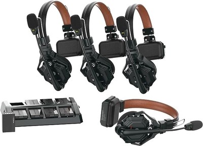 HOLLYLAND Solidcom C1 Pro 4S Full-Duplex Wireless Intercom System 4 Headset Kit 
