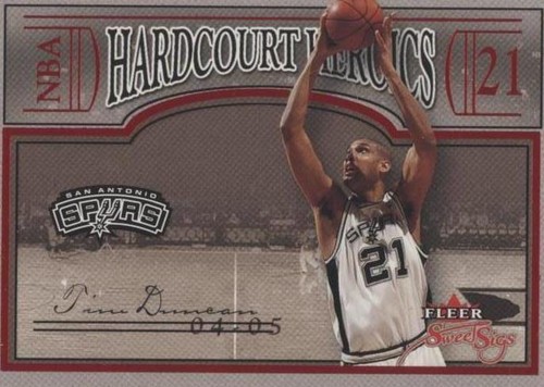 2004-05 Fleer Sweet Sigs - Tim Duncan #21 HH