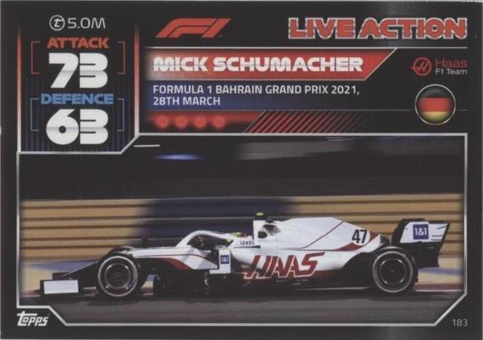 2022 Topps F1 Turbo Attax - Mick Schumacher #183