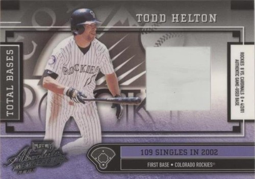 2003 Playoff Absolute Memorabilia - Todd Helton #TB-20