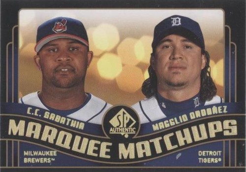2008 SP Authentic - C.C. Sabathia Magglio Ordonez #MM-31