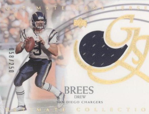 2003 Upper Deck Ultimate Collection Drew Brees #UJ BR