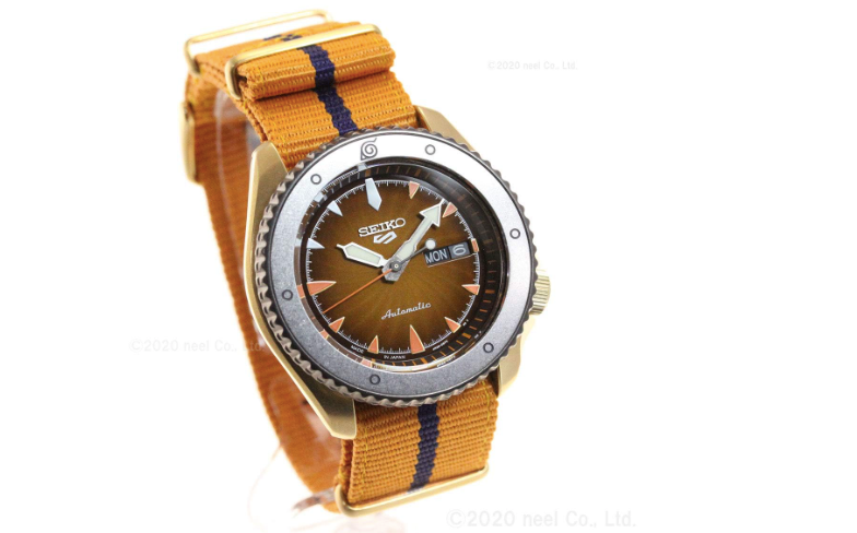 Pre-owned Seiko 5 Sports Naruto & Boruto Sbsa092 Naruto Uzumaki Men's