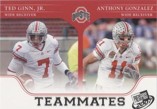 2007 Press Pass Anthony Gonzalez Ted Ginn Jr. #95
