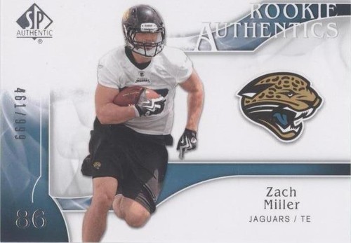2009 SP Authentic Zach Miller #255