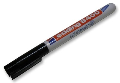 EDDING - Extra Fine Bullet Tip Permanent Marker Pen for CD and DVD - Black