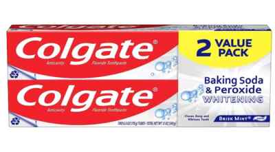 NEW Colgate Baking Soda and Peroxide Toothpaste, Teeth, 6 Oz Tube, 2 Pack