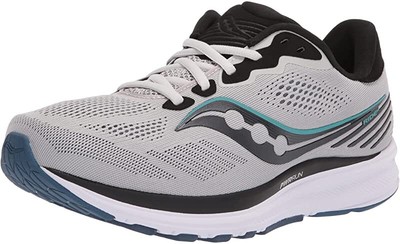 

Мужские кроссовки Saucony Ride 14, туман/черный/шторм, 12,5 D(M) США, Fog/black/storm