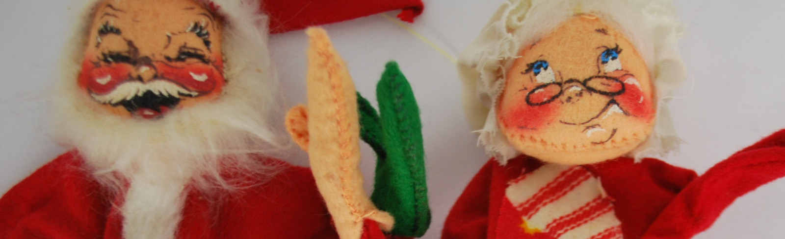 Annalee vintage USA made Santa and Mrs Claus 9