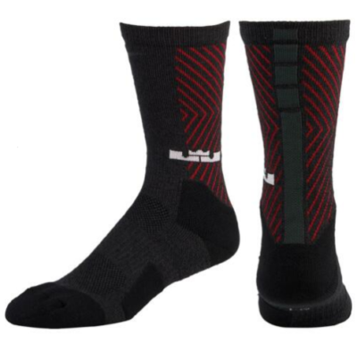 NIKE LEBRON ELITE CREW BASKETBALL SOCKS Men 4 6 Anthracite