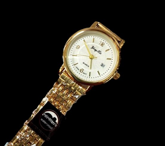 Orologio Da Polso Donna KB-6557-j Analogico Quarzo Moderno Oro Quad Bianco lac