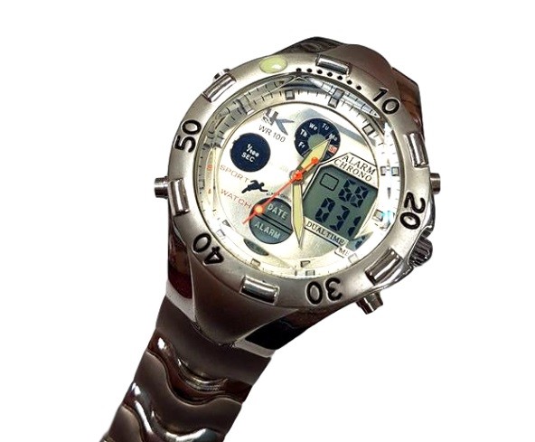 Orologio Da Polso YK Uomo Analogico Digitale Quarzo Sportivo Chrono Sveglia lac