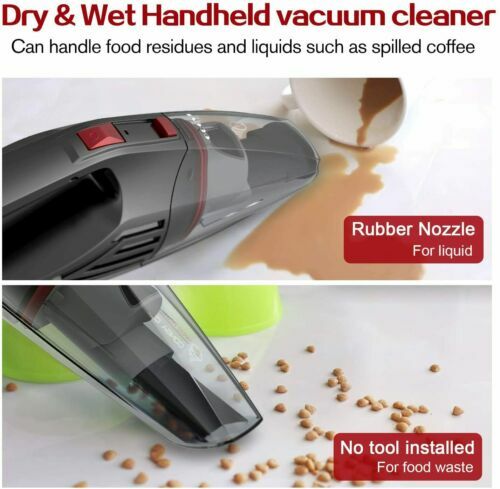 GOOVI Cordless Vacuum Cleaner Portable Auto Home Hand Held Wet Dry 0.5L
