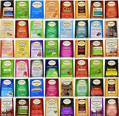 Twinings Tea Bags Sampler Assortment Variety Pack Gift Box - 48 Count - Perfect