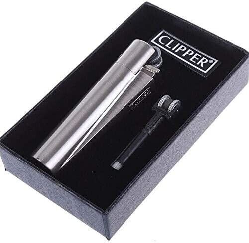 CLIPPER Butane Refillable Classic Metal Cigarette Lighter or Jet lighter (Random