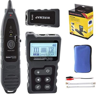 Advanced Network Cable Tester With PoE& NCV & Lamp For CAT5e/CAT6/CAT6a, Mult...