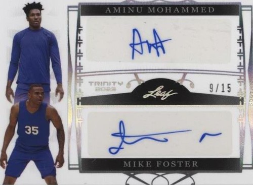 2022-23 Leaf Trinity - Michael Foster Jr./Aminu Mohammed #DA-1