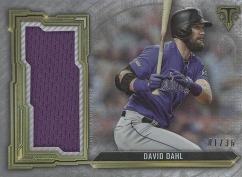 2020 Topps Triple Threads - David Dahl #SJR-DDA