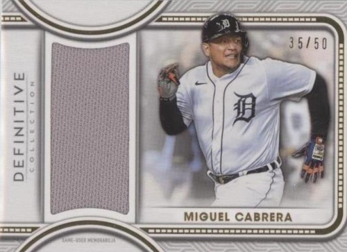 2022 Topps Definitive Collection - Miguel Cabrera #DJR-MIG