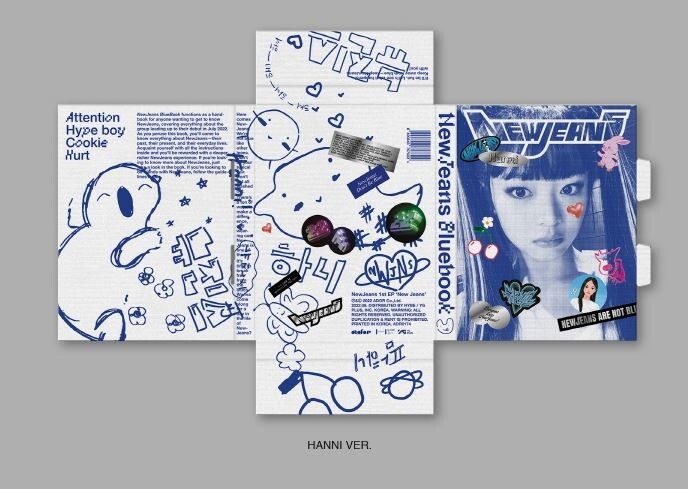 NewJeans アルバム Bluebook ver.ハニ NEWJEANS, NEW JEANS - ( Blue Book Version ) NEWJEANS NEW