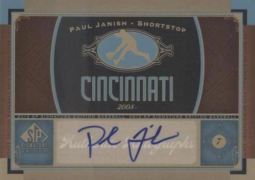 2012 SP Signature Edition - Paul Janish #CIN 5