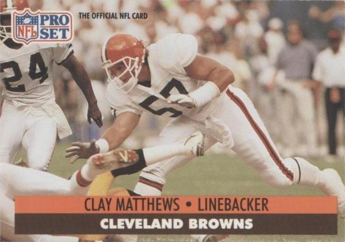 Juego profesional Clay Matthews #122 1991