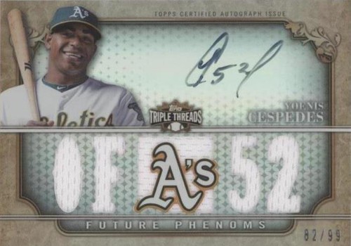2013 Topps Triple Threads - Yoenis Cespedes #163