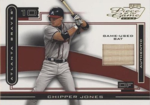 2003 Playoff Piece of the Game - Chipper Jones #POG-24