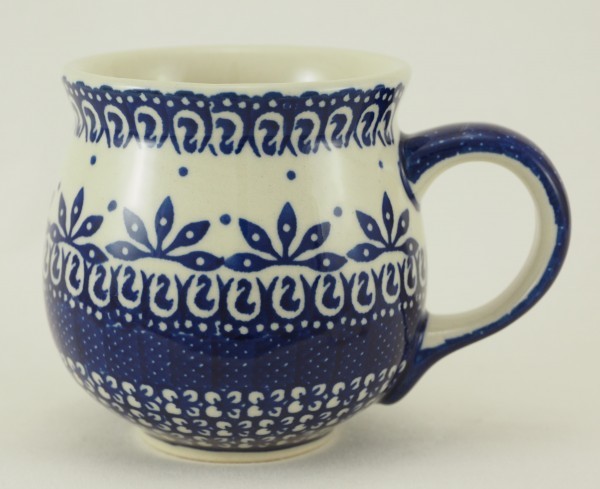 K081-CHDK Tannenbäume blau//weiß Bunzlauer Keramik Tasse MARS 0,3 Liter
