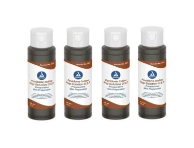 FDA Povidine Iodine Preparation , First Aid Antiseptic Solution , 4 Oz 1413