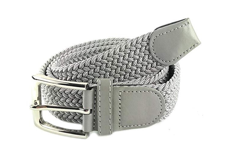 Cinta Cintura Donna Uomo LeoCo Intrecciata Grigia Glamour Fashion Alla Moda hac