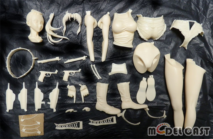 BLACK LAGOON Revy Unpainted Resin Garage Kit Anime Figure Unassembled