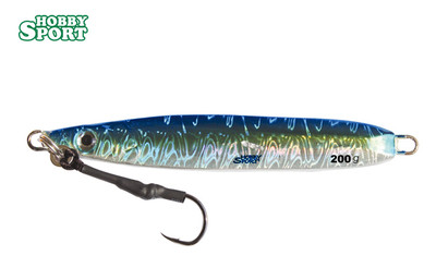 VERTICAL JIG   REGULAR GR 200 CON ASSIST BLUE DORATO 22130 PESCA MARE BARCA